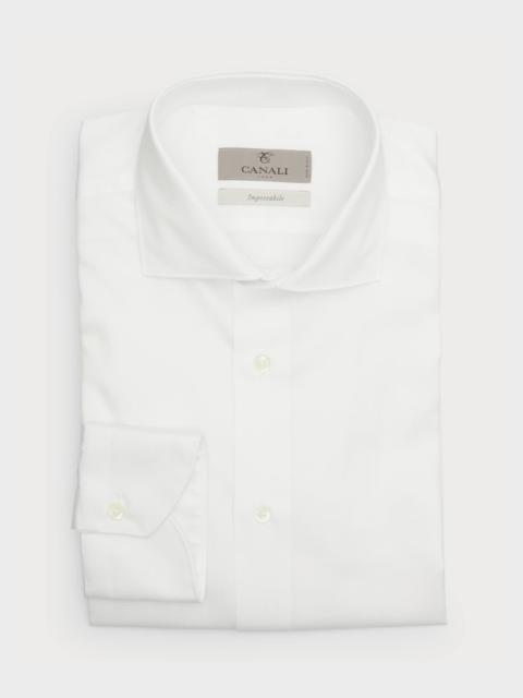 Men's Textured Solid Dress Shirt