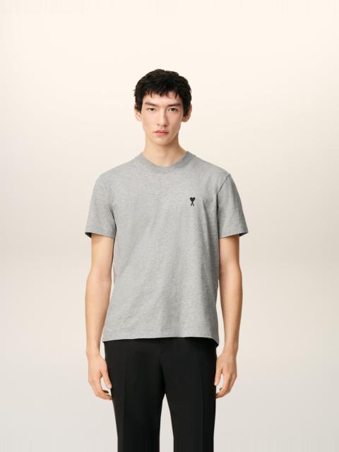 AMI Paris GREY COTTON AMI DE COEUR T-SHIRT
