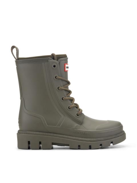 HUNTER Women's Diana Waterproof Lace-Up Rain Boots