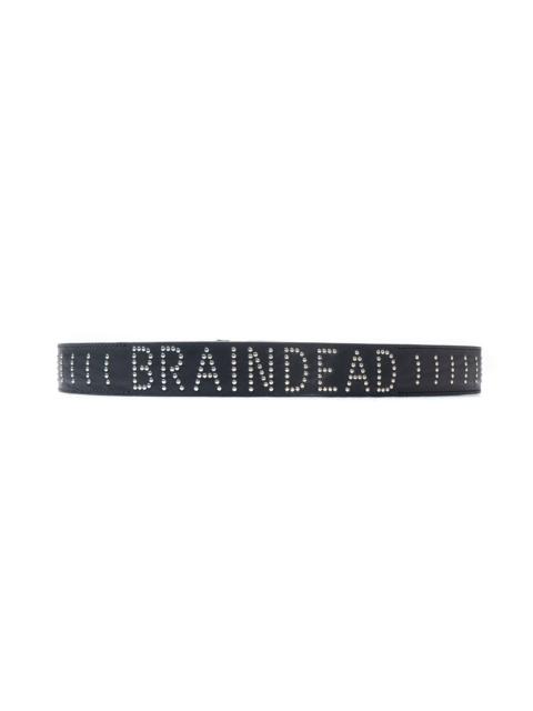 BRAIN DEAD Studded Cow Hide Standard Belt - Black