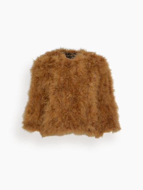 Yves Salomon Feathers Jacket in Madeleine