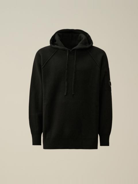 Lambswool GRS Hooded Waffle Knit