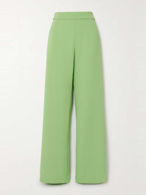 Crepe straight-leg pants