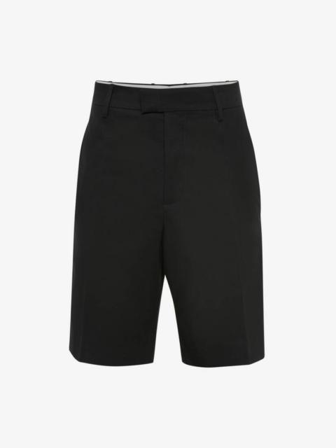 Alexander McQueen Men's Cotton Shorts in Black