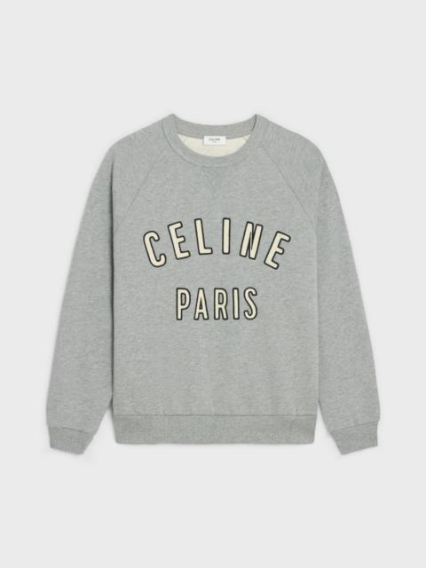 CELINE celine paris loose sweatshirt in cotton fleece