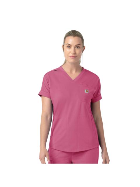 Carhartt Women's Force Cross-Flex Knit V-Neck Scrub Top