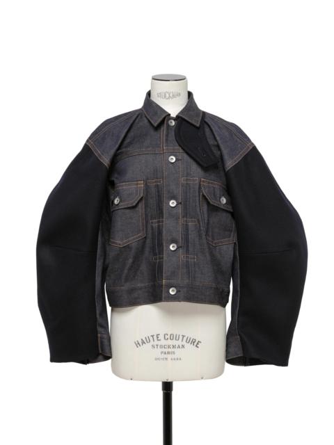sacai Denim x Wool Melton Jacket