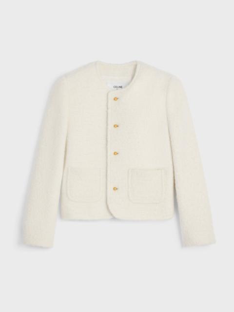 CELINE icone jacket IN cashmere and wool natté