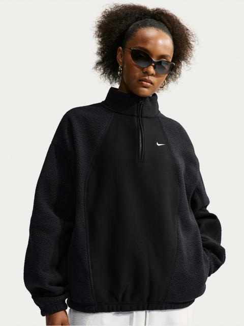 Nike Nike Studio Fleece Heavyweight Plush Women's Oversized 1/4-Zip Sweatshirt