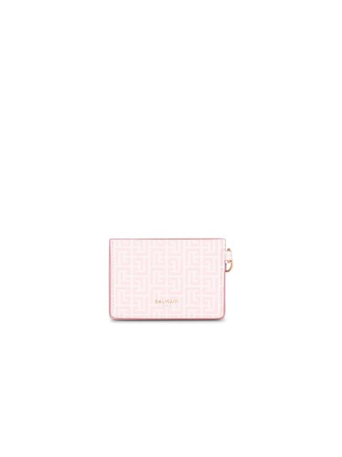 Balmain Embossed calfskin Coin card holder