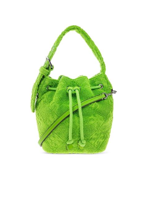 TORY BURCH mini T Monogram Terry bucket bag