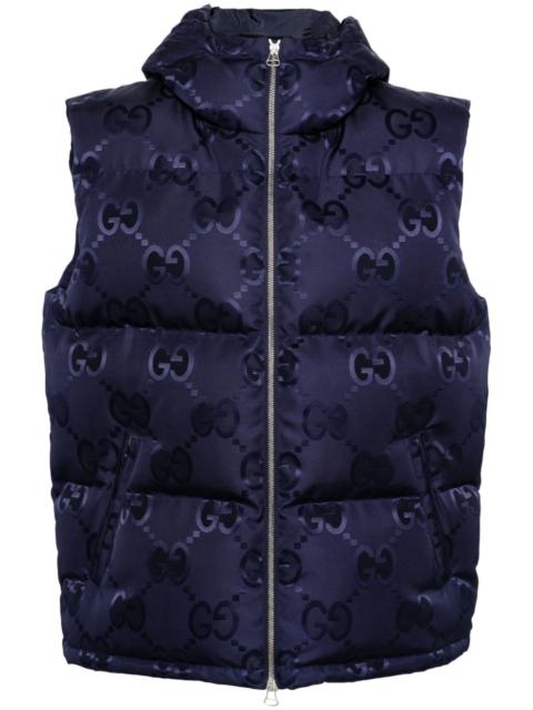 GUCCI Jumbo GG-jacquard down gilet