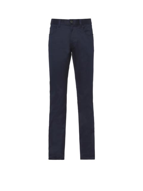Prada Stretch drill five-pocket trousers