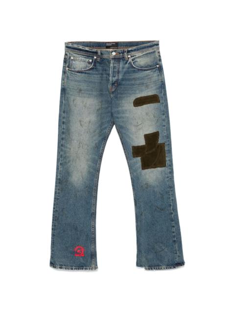 straight-leg jeans