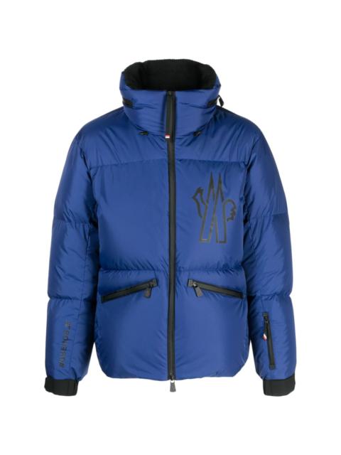 Verdons logo-print hooded jacket