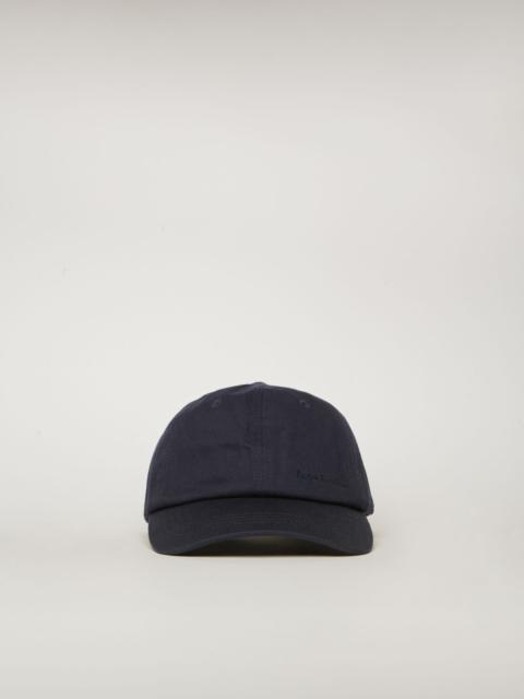 Acne Studios Logo-embroidered cap navy blue