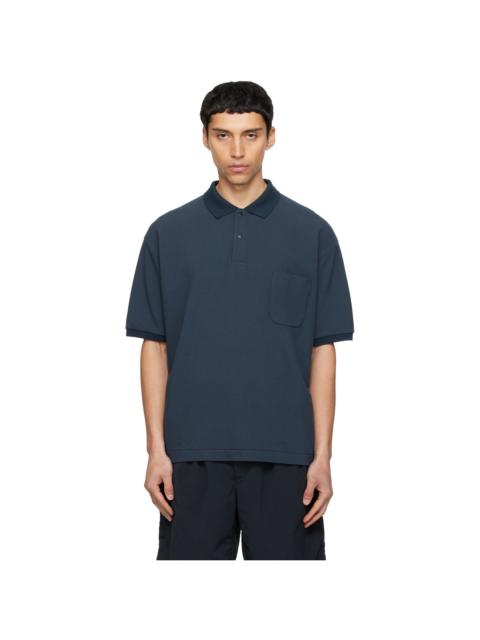 Nanamica Navy Short Sleeve Polo