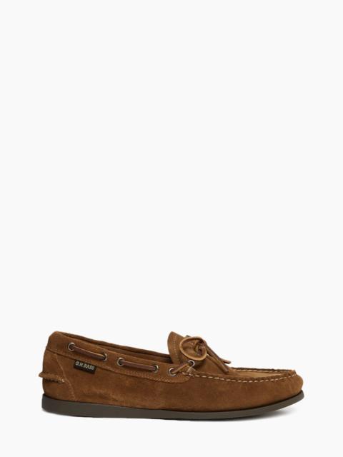 G.H.BASS G.H. BASS CAMP MOC DECKER SUEDE MID BROWN SUEDE
