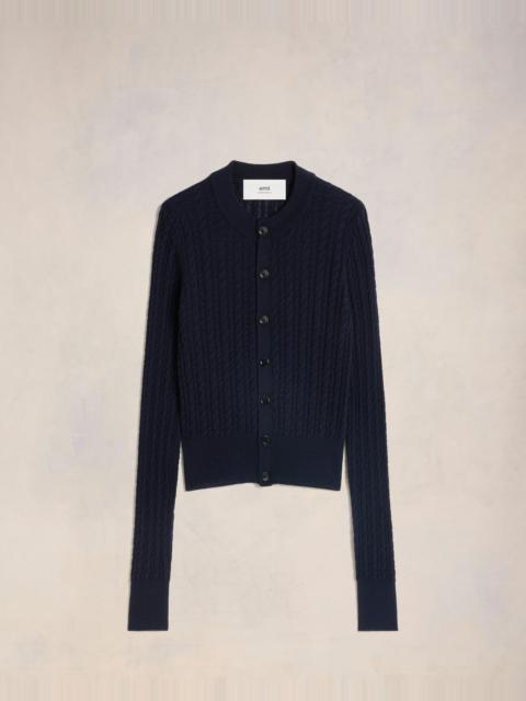 AMI Paris CABLE KNIT CARDIGAN