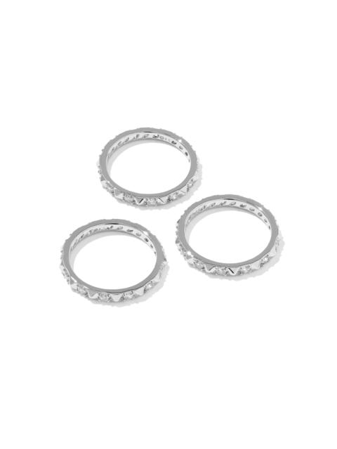 KENDRA SCOTT Fate Siver Ring Set of 3