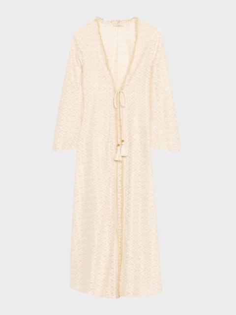 RAMY BROOK Fatima Metallic Knit Coverup