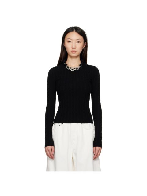 rabanne Black Wool Sweater