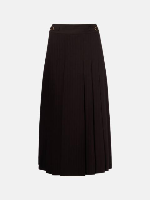 GABRIELA HEARST Wesley pleated wool midi skirt