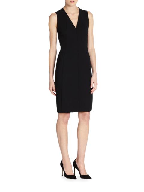 AKRIS Women's Architecture Collection Double-Face Wool Dress - Black