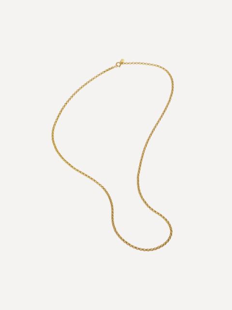 By Pariah 14ct Gold Long Belcher Chain Necklace