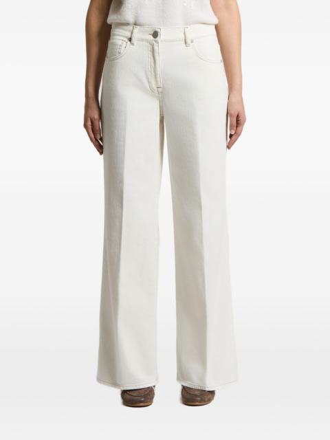 PESERICO pressed-crease jeans