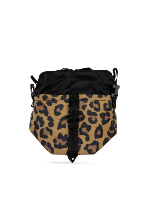 leopard neck pouch