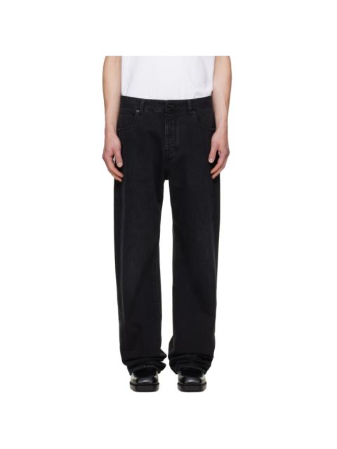 Balmain Black Loose-Fit Jeans