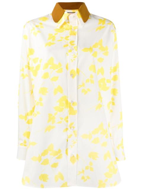 Plan C leaf print shirt