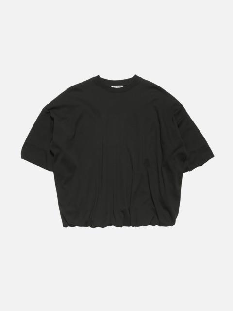 Acne Studios Gathered logo t-shirt - Black