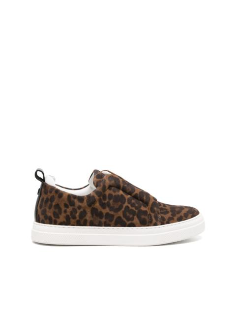 Pierre Hardy Baskets Slider leopard-pattern suede sneakers