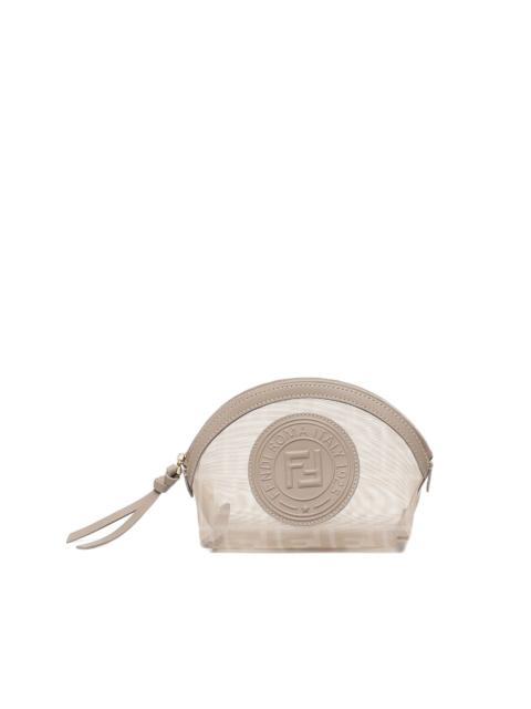 FENDI FF-logo mesh make up bag