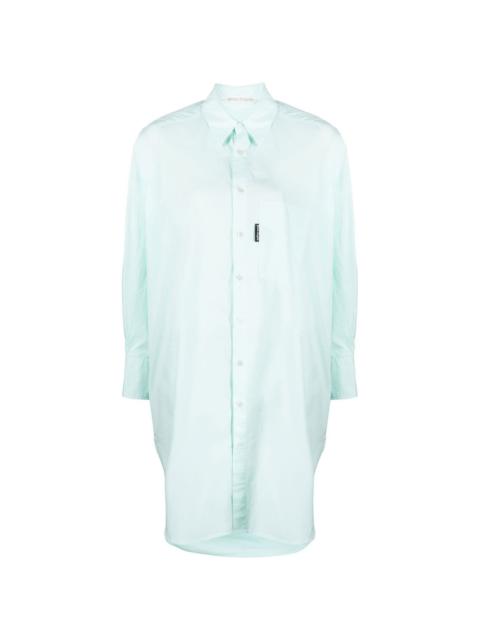 Palm Angels oversize cotton shirt dress