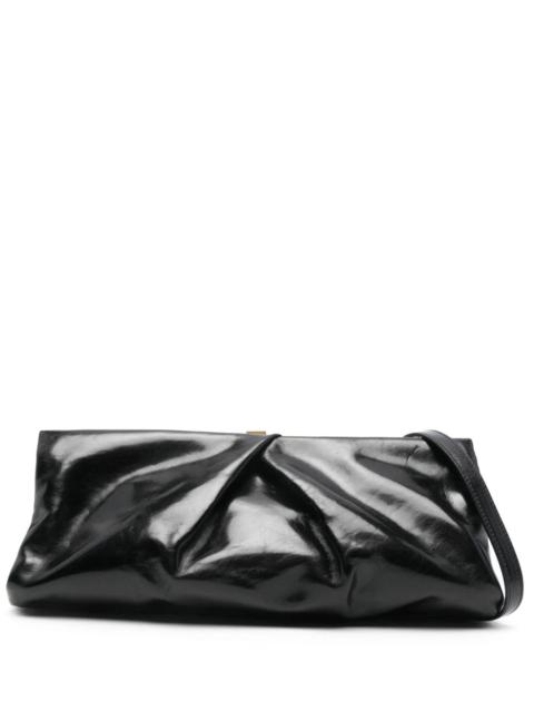 Dries Van Noten Large Leather Clutch Bag, With Detachable Adjustable Shoulder Strap.