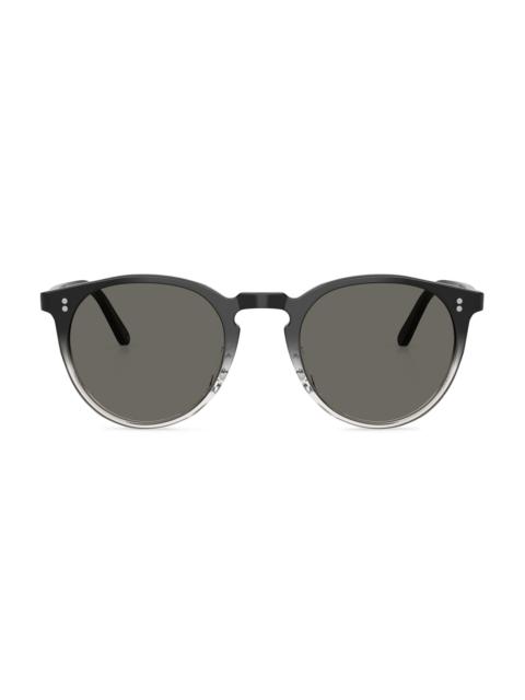 Oliver Peoples Men's O'Malley 48MM Phantos Sunglasses - Black Gray