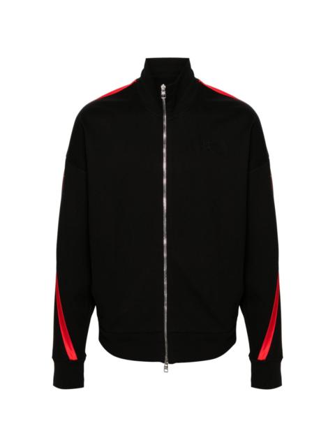 Alexander McQueen striped zip-up jacket
