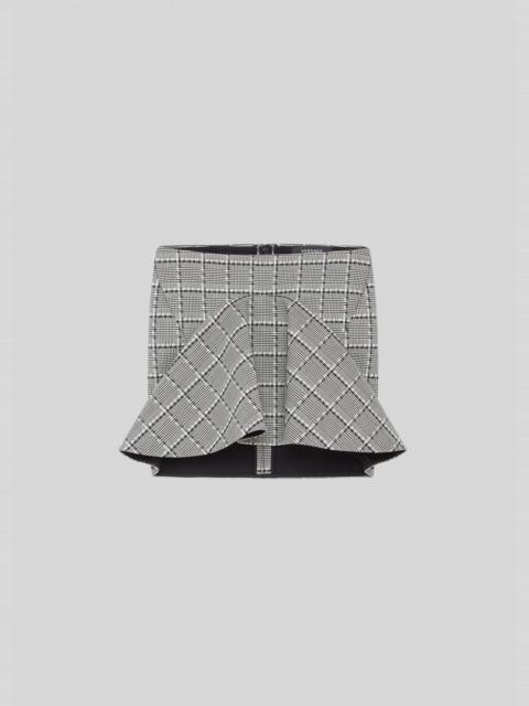 VERSACE Prince of Wales Mini Skirt