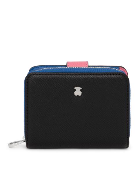 TOUS Small black and blue New Dubai Wallet