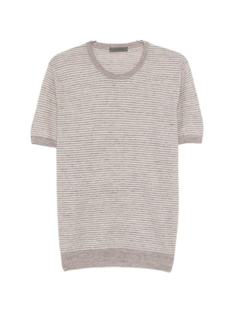 CORNELIANI striped crew-neck T-shirt