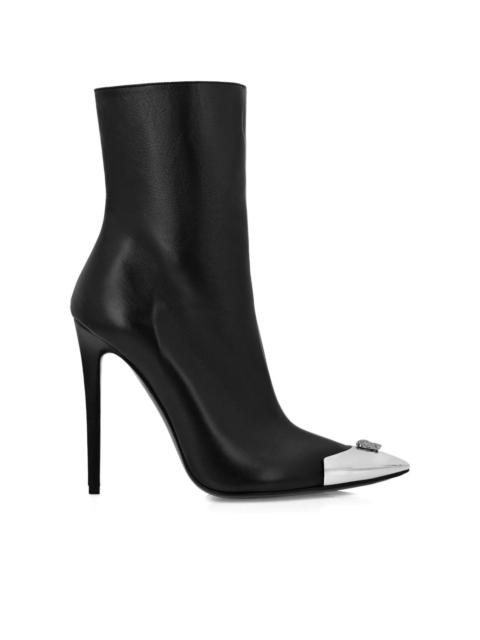 PHILIPP PLEIN leather ankle boots