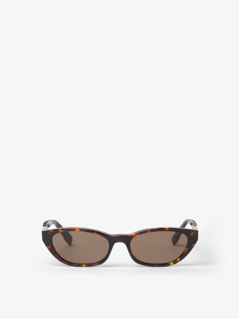 FENDI Baguette Havana acetate sunglasses