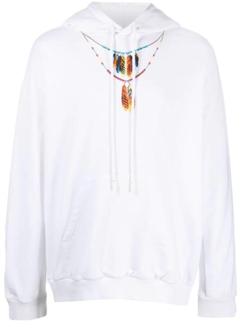 Feathers Necklace cotton hoodie