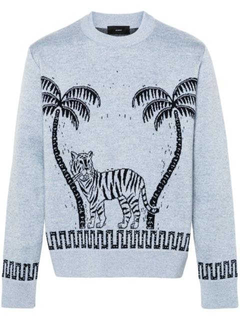 Alanui Wood Block patterned-jacquard jumper