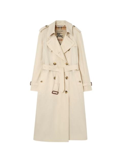 Burberry long tropical gabardine Waterloo trench coat
