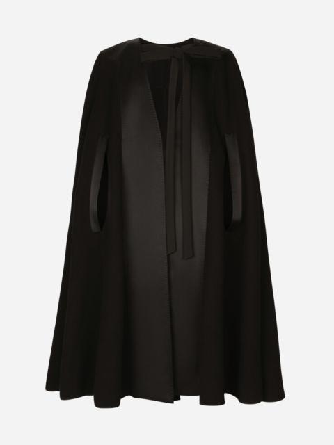 Dolce & Gabbana Double wool baize cape