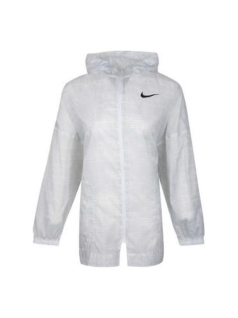 Nike (WMNS) Nike Sportswear Woven Jacket Coat White CJ3039-100